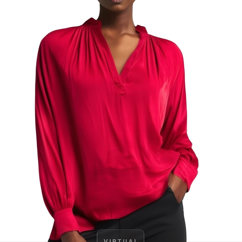 Chelsea28 Red Blouse